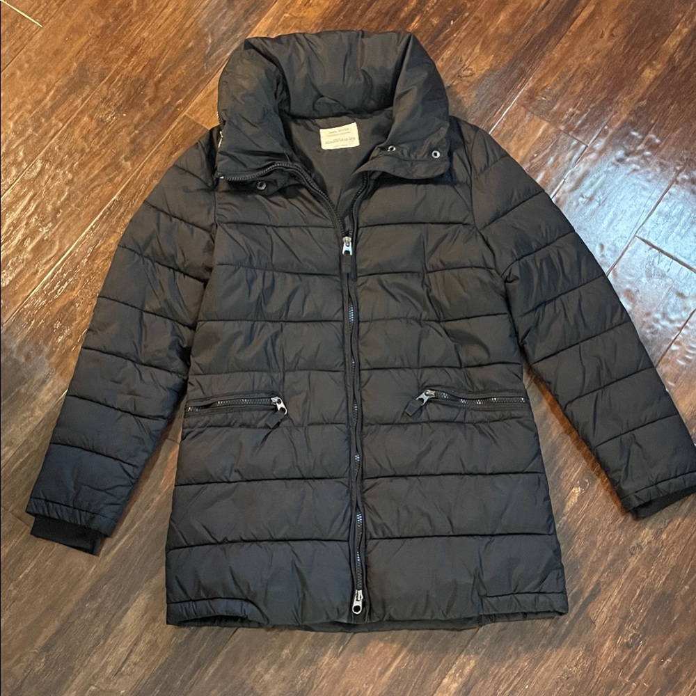 Zara Kids Black Puffer Coat